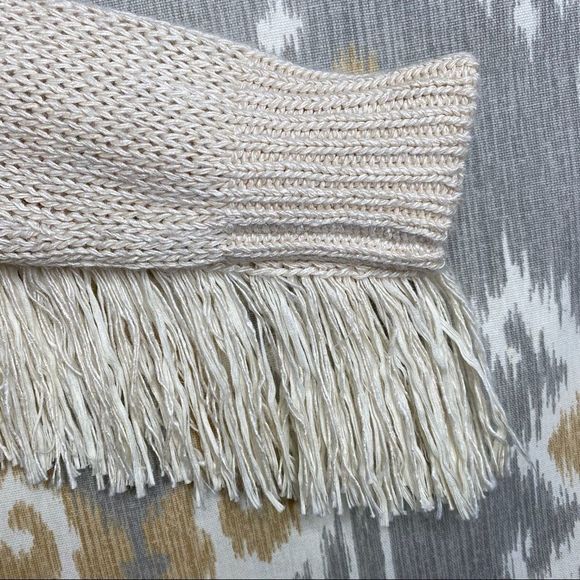 Ralph Lauren Pre Fall ‘15 Collection Ivory Italian Silk Fringe Tunic Sweater - Picture 12 of 16